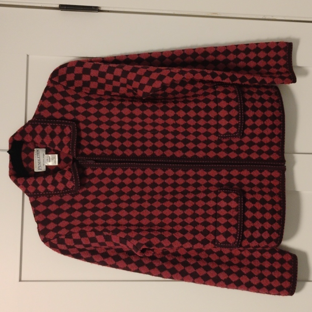 Pendleton Wool Zip-Up Sweater - image 1